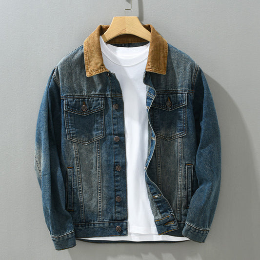 Denim Coat Men's Casual Workwear Jacket Men's