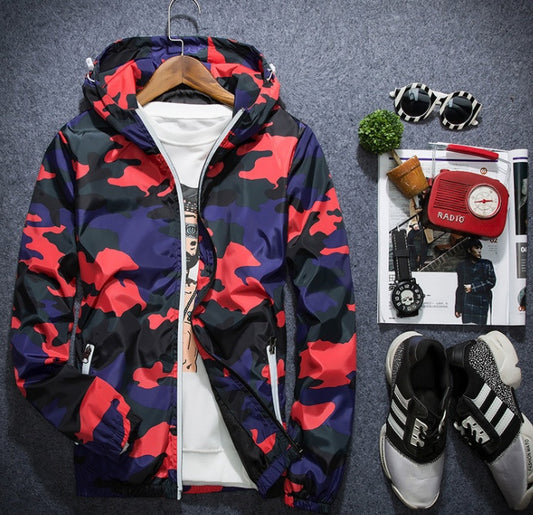 Fashion Spring Camouflage Jackets Casual Mens